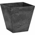 Book Publishing Co 8 in. Black Ella Square Planter GR2741066